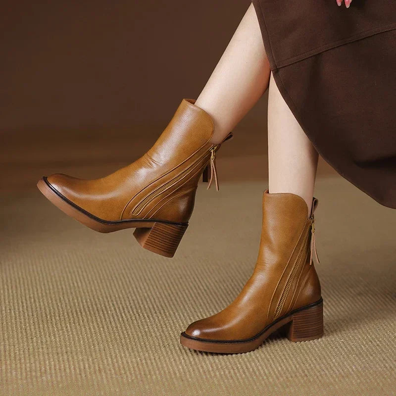 Laura™ | Leather Ankle Boots