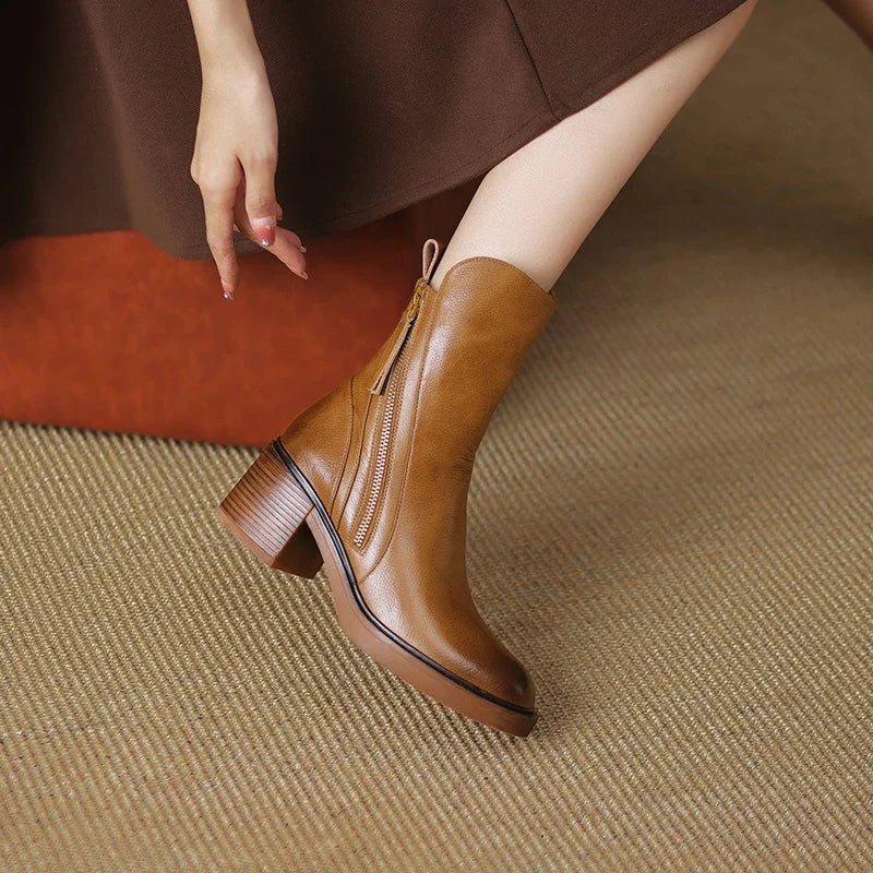 Laura™ | Leather Ankle Boots