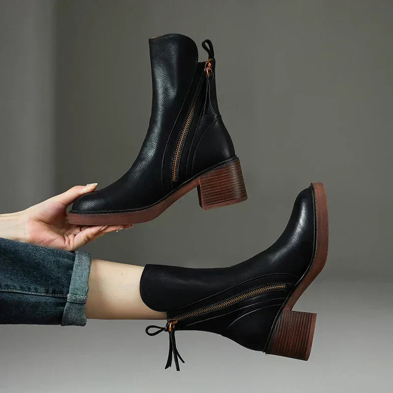 Laura™ | Leather Ankle Boots