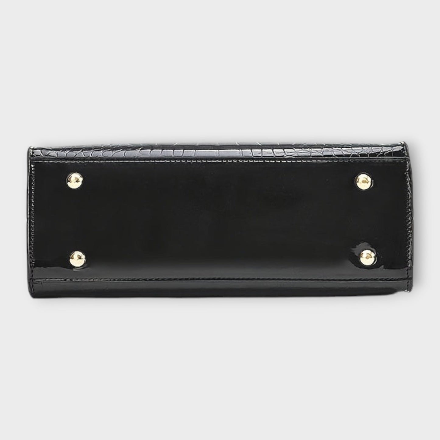 Eline - Glossy Crocodile Leather Pattern Handbag
