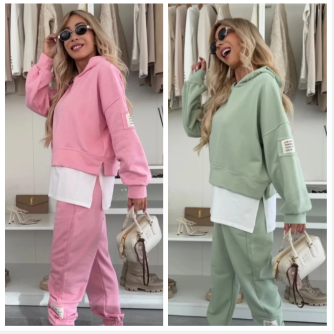 Philippine™ - Patchwork Hoodie Set