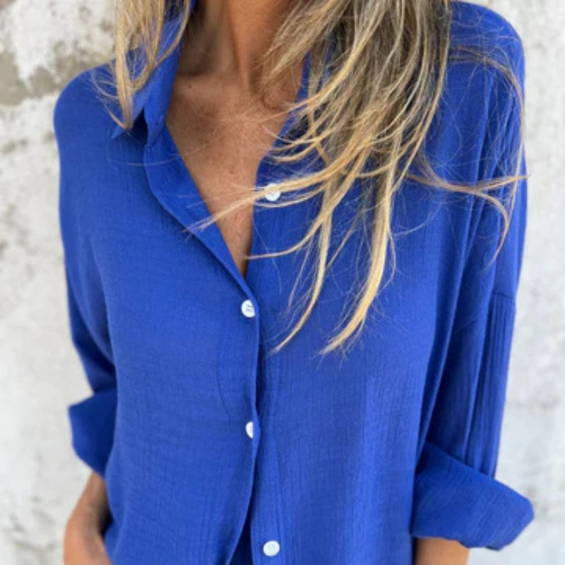 Alora™ - Long Sleeve Shirt and Shorts Set for Women