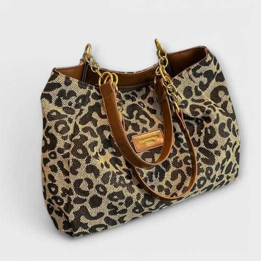 Eline - Leopard Canvas Bag