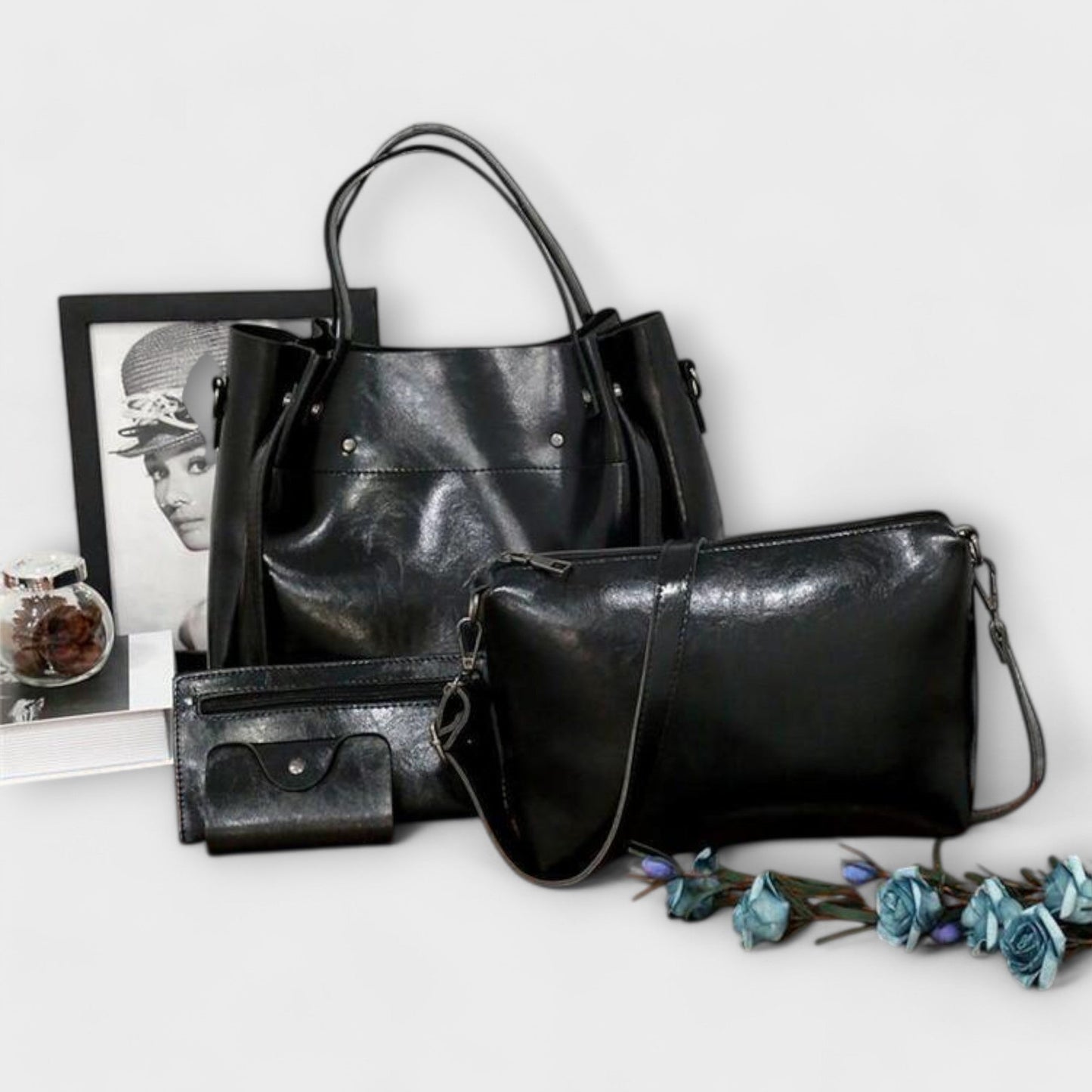 Eline - 4-piece vintage bag set