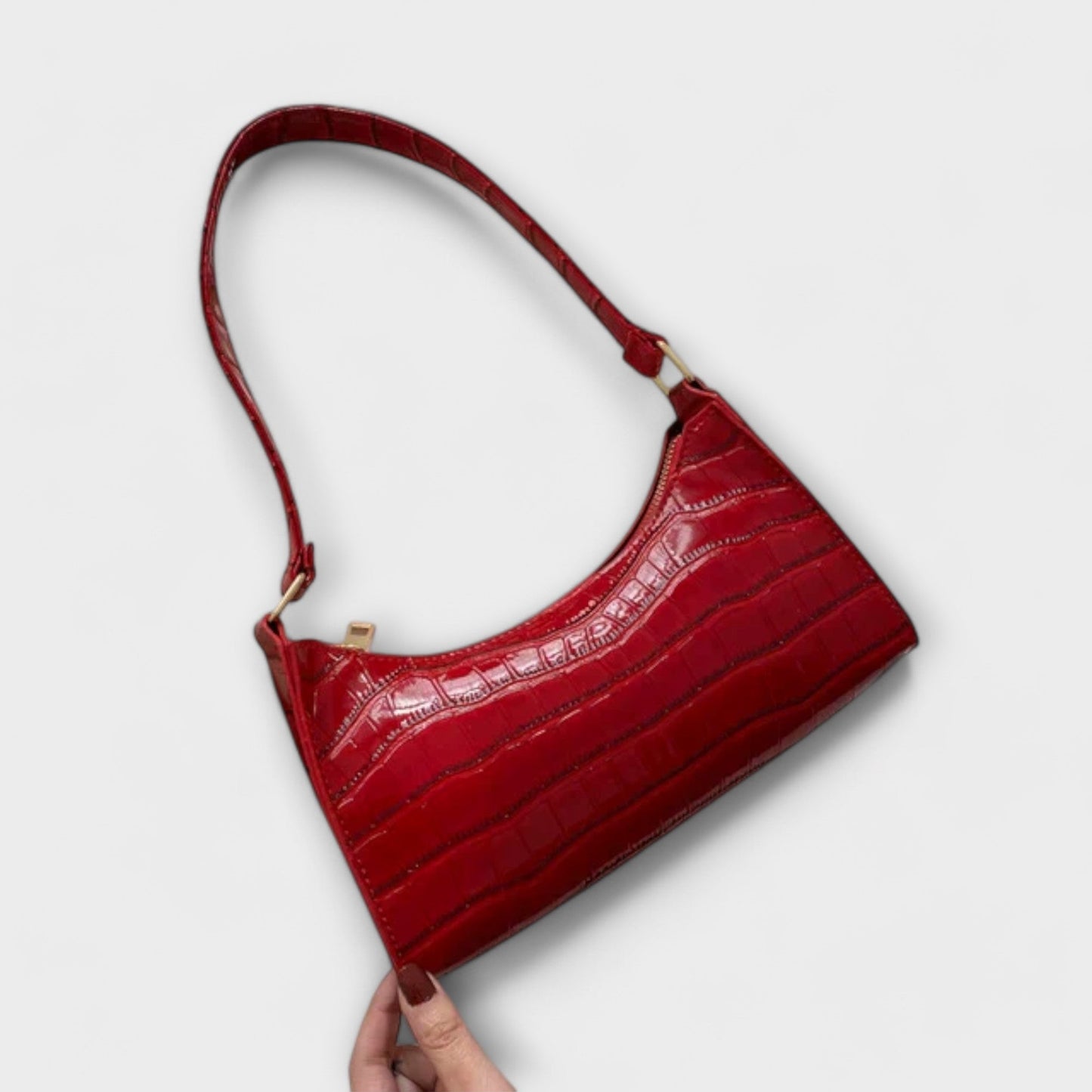 Eline. Glossy Leather Bag