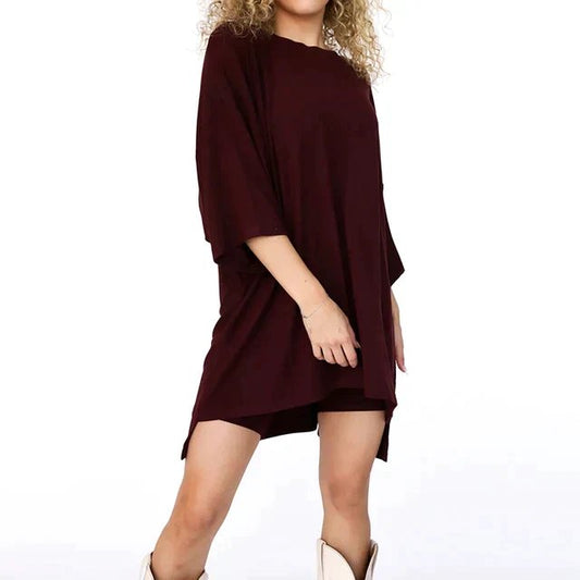 Alicia | Oversized Tunic & Shorts Set