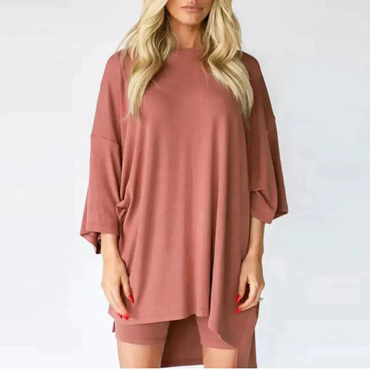Alicia | Oversized Tunic & Shorts Set