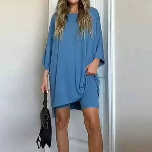 Alicia | Oversized Tunic & Shorts Set