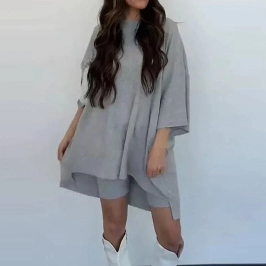 Alicia | Oversized Tunic & Shorts Set
