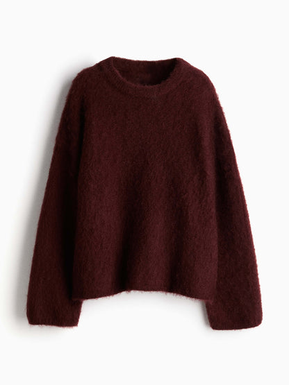 Mirjam™ - Oversized Jumper and Mohair Blend Skirt Set