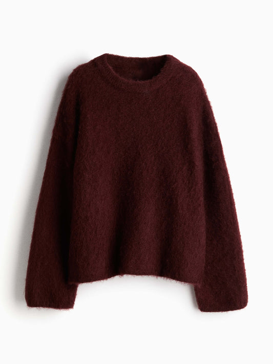 Mirjam™ - Oversized Jumper and Mohair Blend Skirt Set