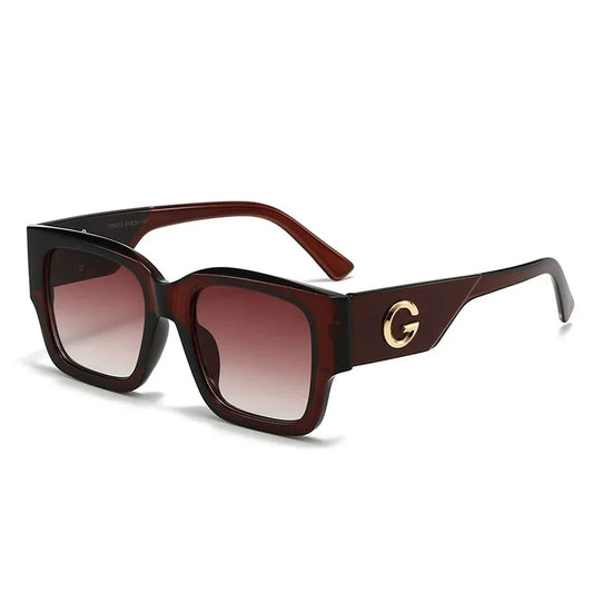 Elisa - Square elegant sunglasses with thick frame