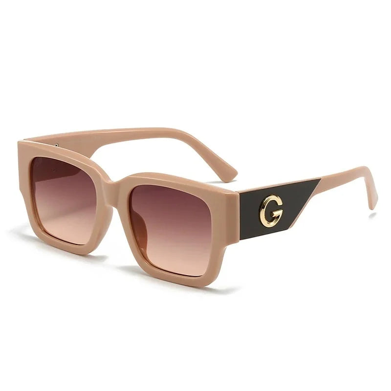 Elisa - Square elegant sunglasses with thick frame