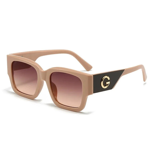Elisa - Square elegant sunglasses with thick frame