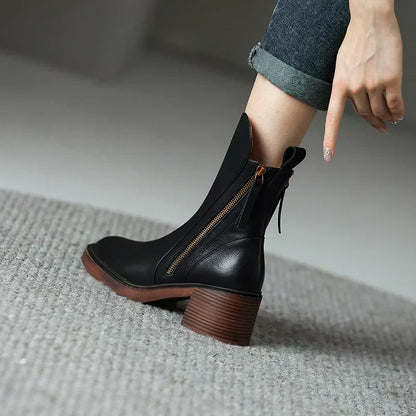 Laura™ | Leather Ankle Boots