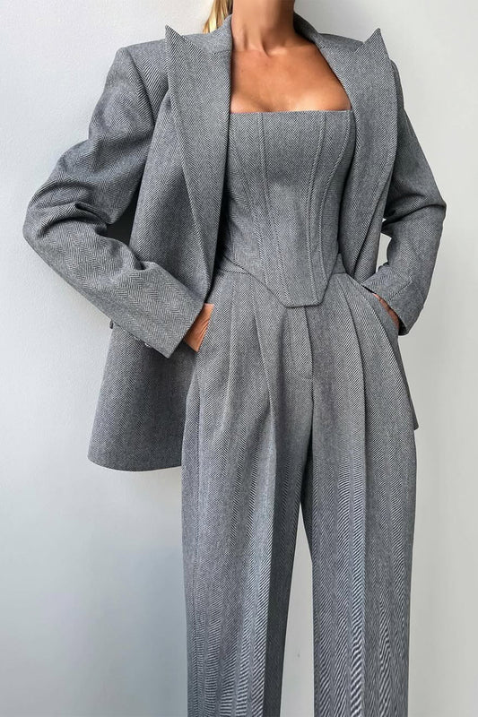 Renata™ - 3-Piece Suit with Double-Breasted Blazer