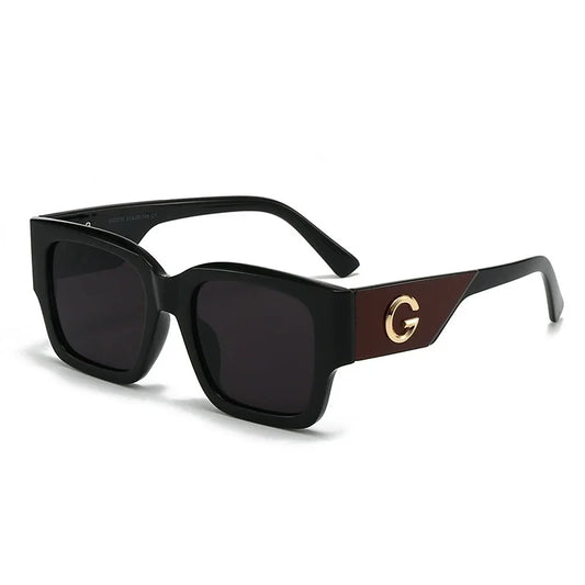 Elisa - Square elegant sunglasses with thick frame