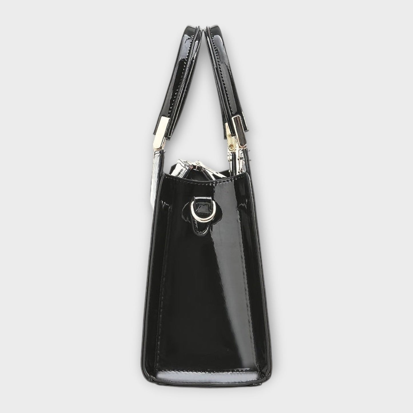 Eline - Glossy Crocodile Leather Pattern Handbag
