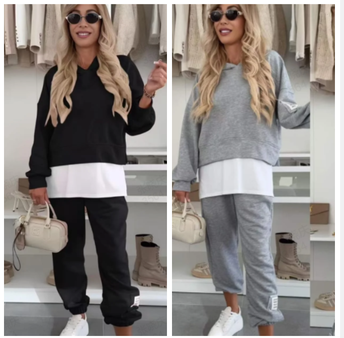 Philippine™ - Patchwork Hoodie Set
