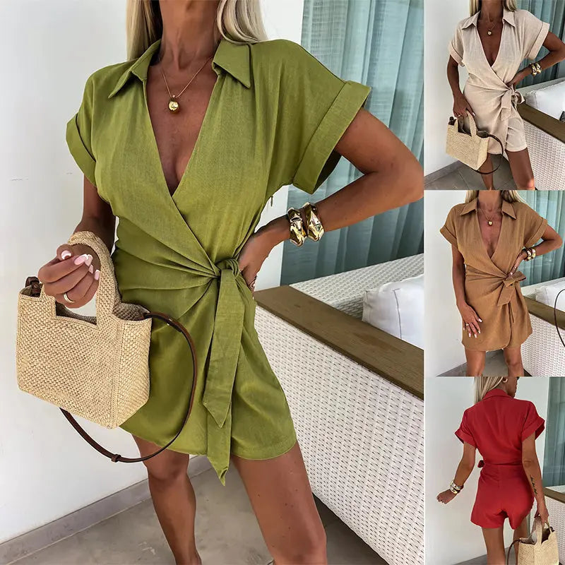Lexa™ - Sexy Cotton and Linen Jumpsuit for Women