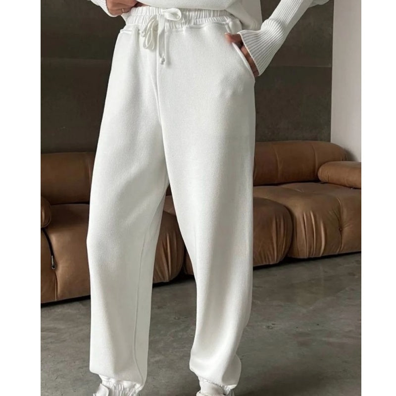 Rie™ - Women's Knitted Sports Set with Half-Zip