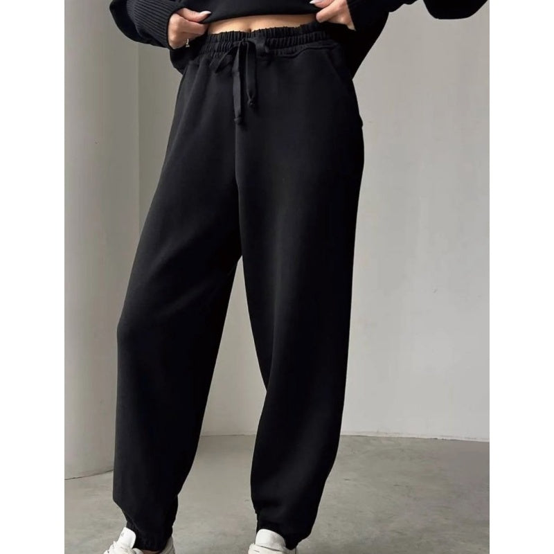 Rie™ - Women's Knitted Sports Set with Half-Zip