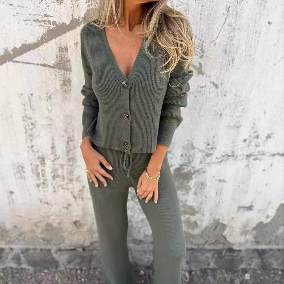Ilse™ - Elegant Cardigan & Trouser Set for Women