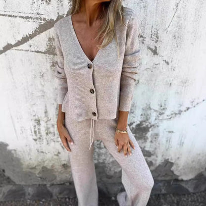 Ilse™ - Elegant Cardigan & Trouser Set for Women