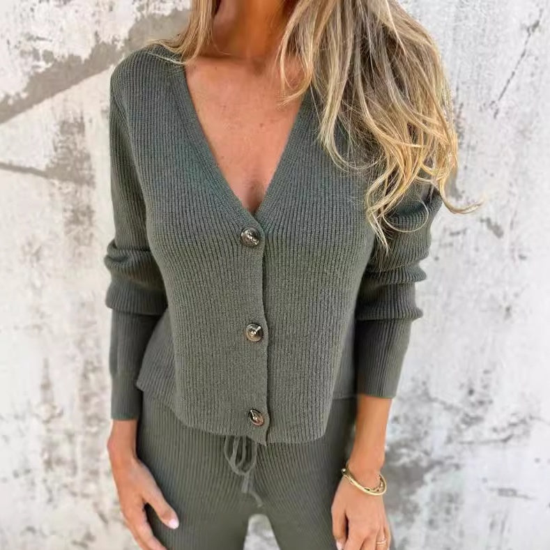 Ilse™ - Elegant Cardigan & Trouser Set for Women