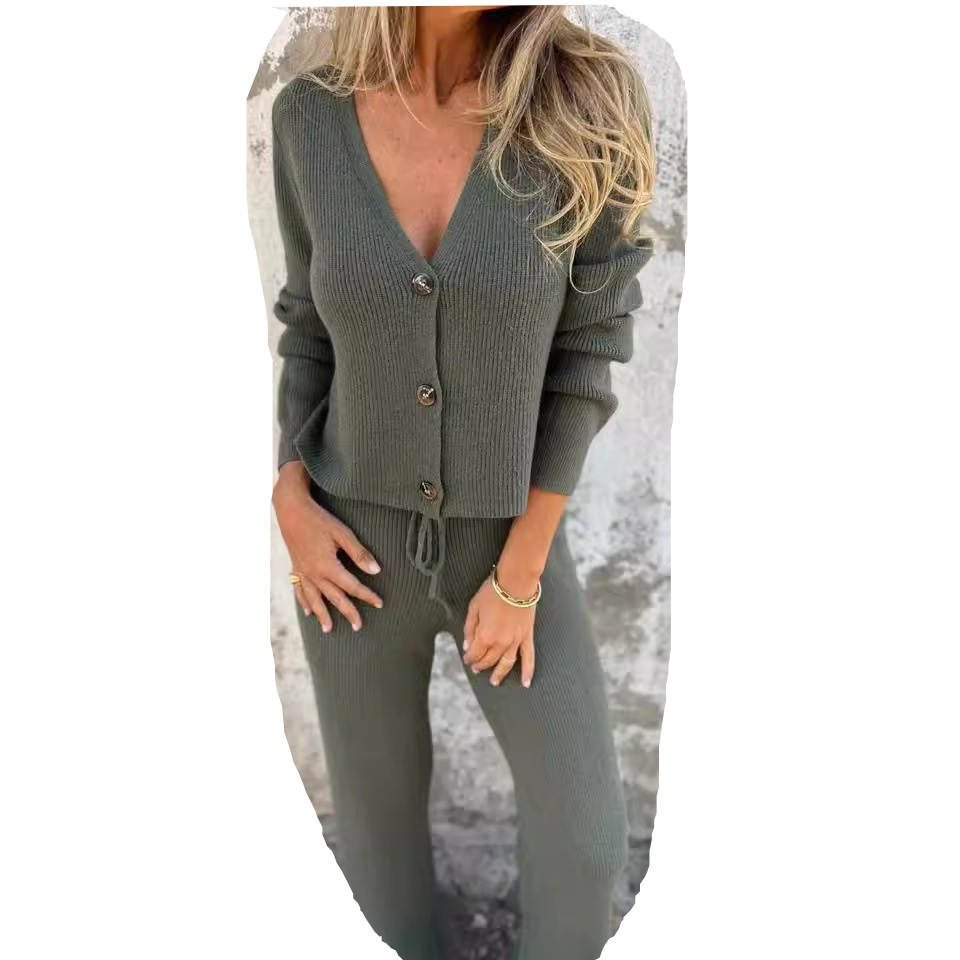 Ilse™ - Elegant Cardigan & Trouser Set for Women