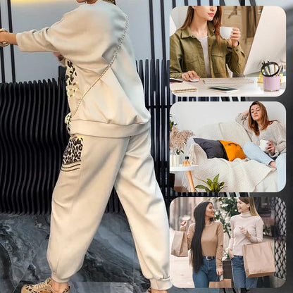 Audrey™ - Leopard Print 2-Piece Sports Set for Women