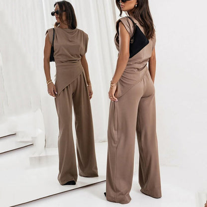Alya™ - Elegant Plain Two-Piece Set for Women