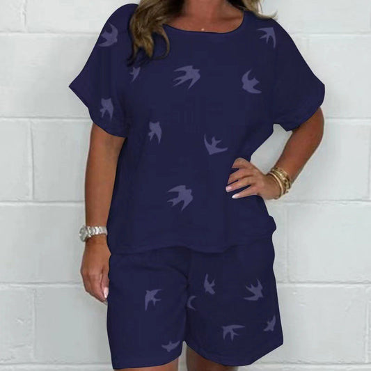 Selena™ - Casual Printed Cotton and Linen Set