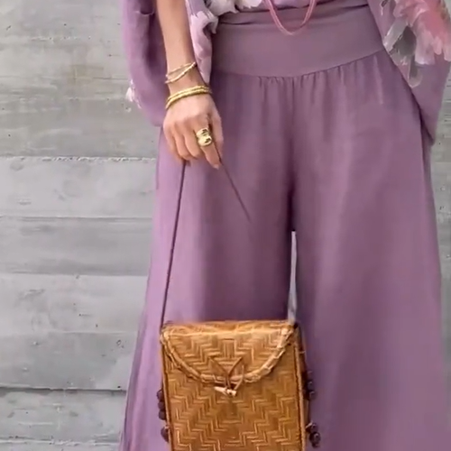 Régine™ - 2 Piece Loose Printed Chiffon Set