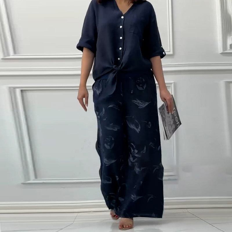 Penelope™ - Two-Piece High-Waisted Cardigan and Trouser Set